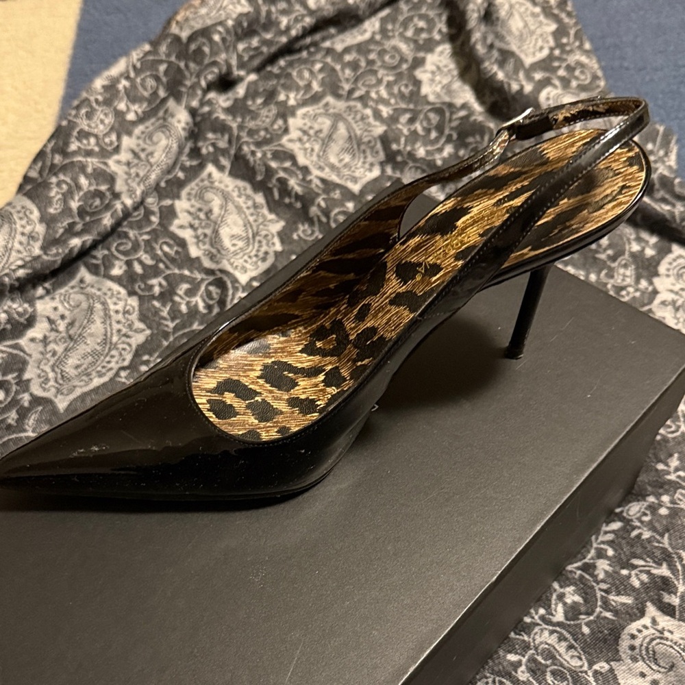 Dolce & Gabbana Black Slingback Heels
